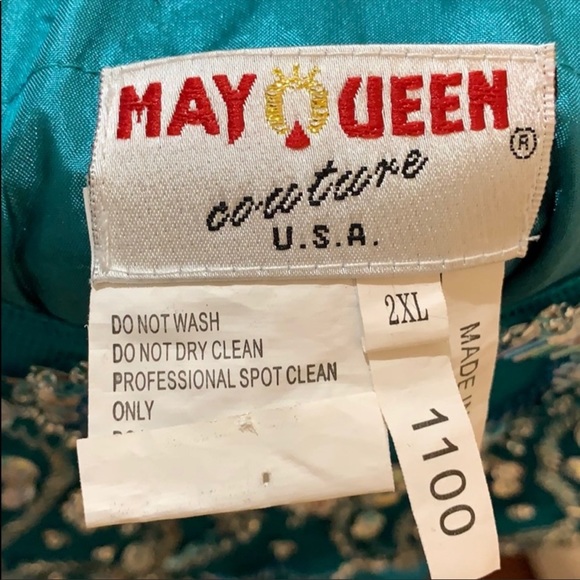 May Queen Jade evening gown - Picture 3 of 4